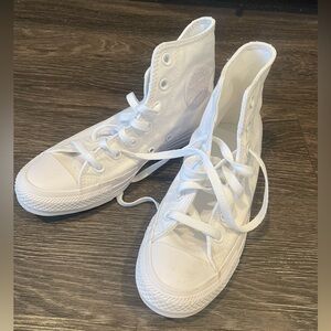 Converse All White High-Top Sneakers